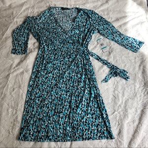 Multi Colored Wrap Dress